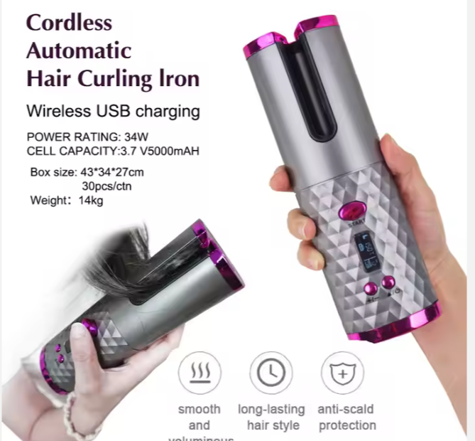 Cordless Automatic Hair Curler